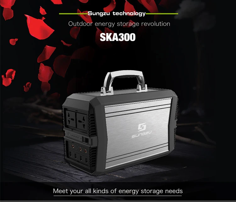 Lithium Battery Portable Power Bank 300W Standby Power Suitcase Solar Power Station - ANKUX.COM