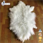 Curly Long Hair Sheepskin Pelt / Curly Mongolian Lamb Fur Skin