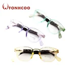 FONHCOO Colorful Round Frame Plastic Reading Glasses