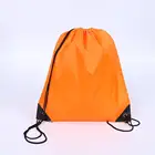 Cheap sport gym drawstring backpack nylon 210D polyester bag