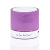 High Quality Mini Size Portable Waterpoof Colorfu Flash Light Music Player Wireless Speaker for Outdoor