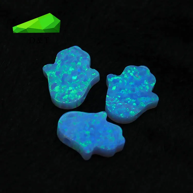 Оптовая продажа синтетические свободные опал Хамса gem Свободные драгоценные камни