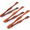 Natural wood color beech material kitchen cooking tool food serving tongs bread toaster wood tong