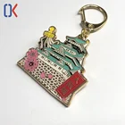 Key Chains Manufacturer Wholesale Custom 3D Cute Cartoon Logo Key Tag Keychain Keyrings for Promotion Gift