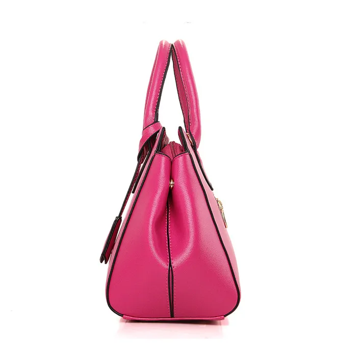 Fashion 3pcs lady tote shoulder bag pu leather 3set women bag