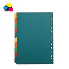 High Quality Stationery A4 10 Tab 5 Color Assorted Index Paper Divider File Folder