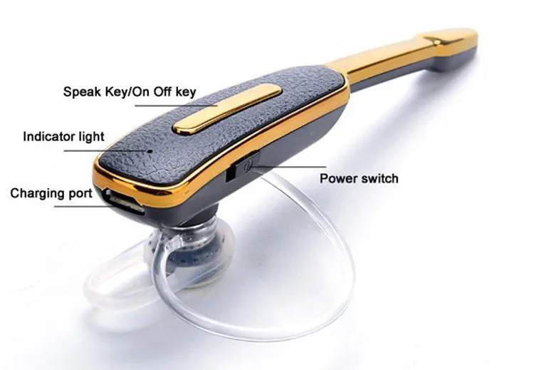 New ! Wireless Stereo Voice Bluetooth Headset Headphone V4.0 Earphone For Samsung HM1000 iPhone 4 5 5s 6 6s Plus