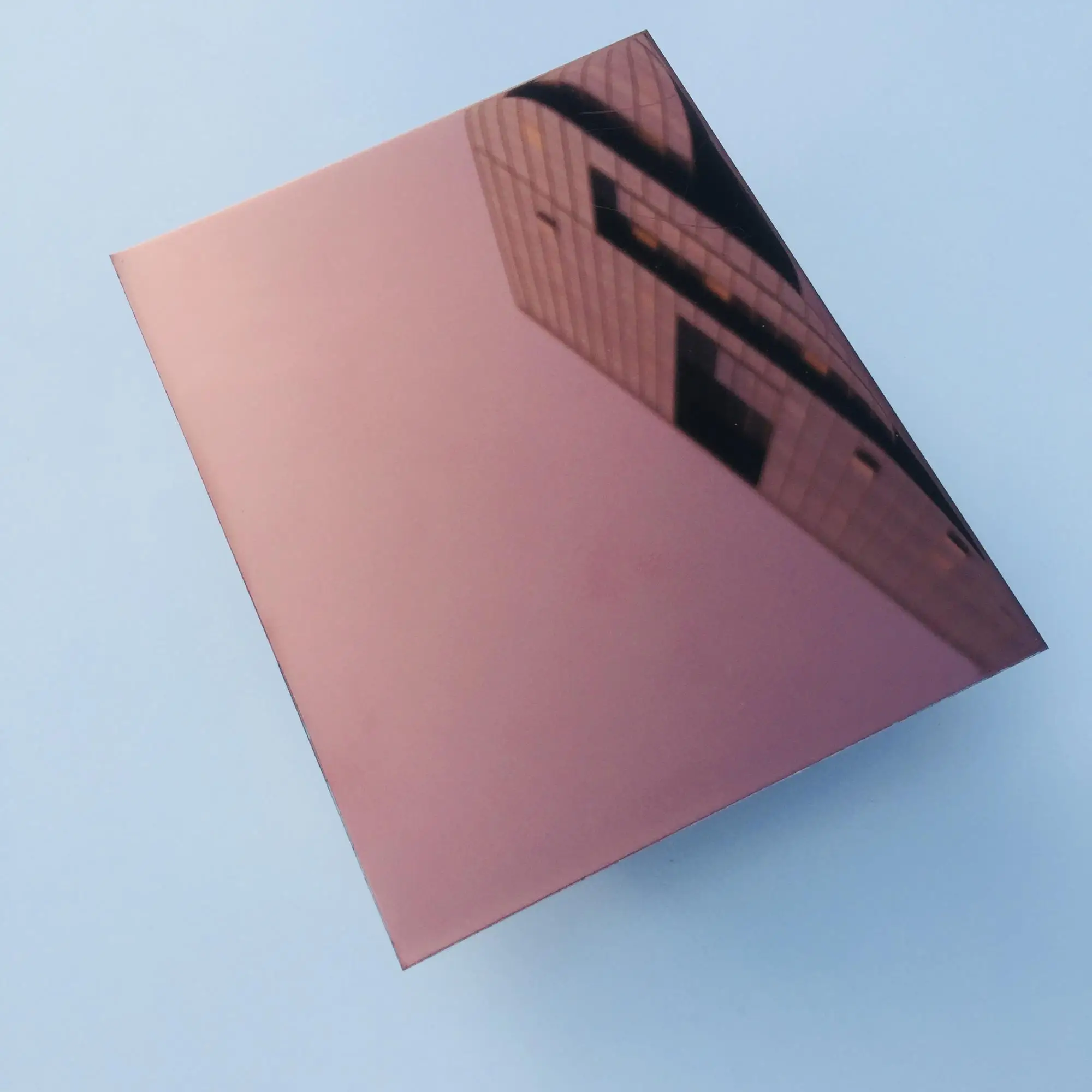 201/304 4x8 mirror finish gold rose color stainless steel sheet