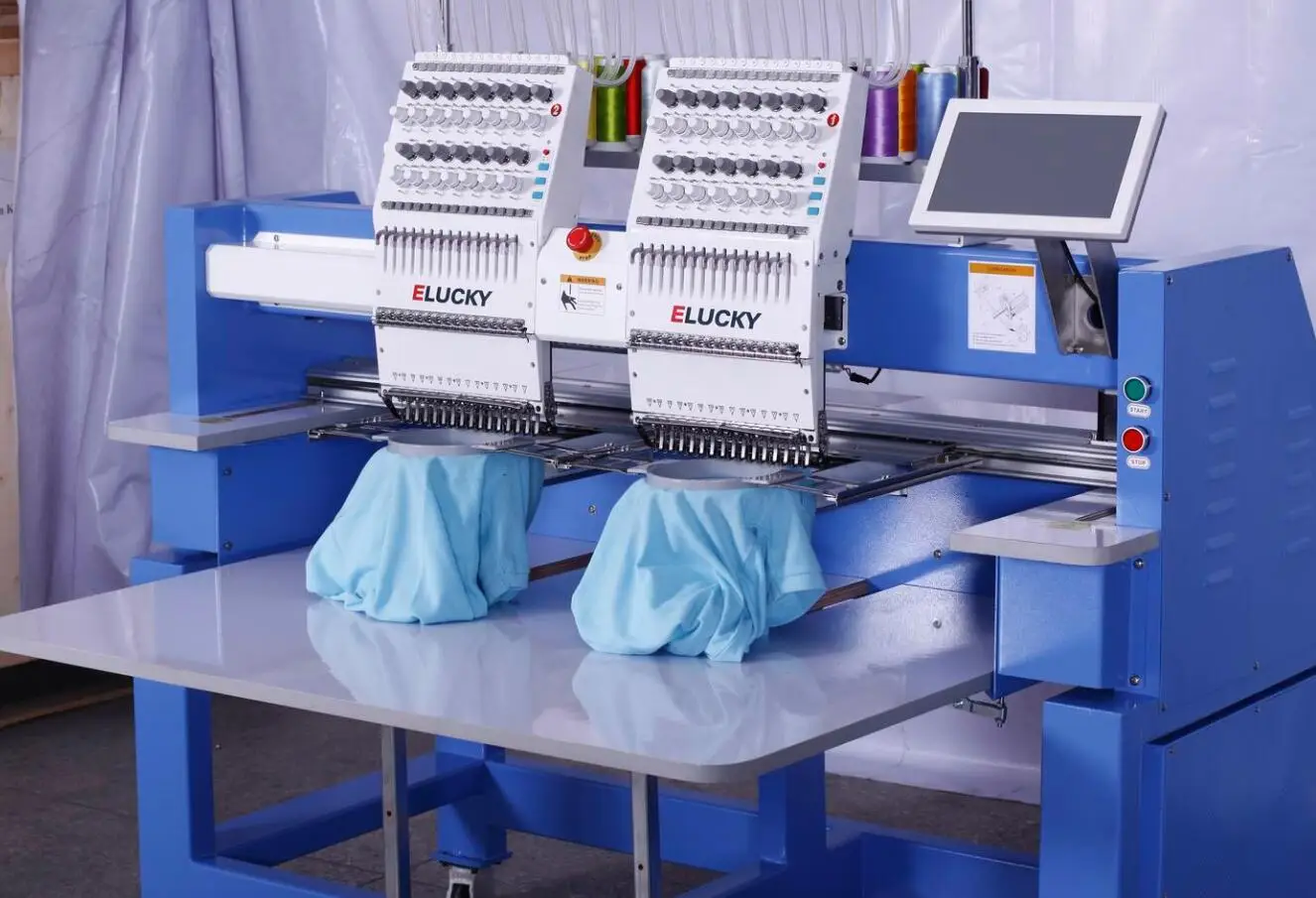 15colors 2 heads high speed embroidery machine price, View feiya