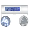 Triangle Table Bedside LED Nightlight Elderly Calendar Alarm Clock with LED Flashlight