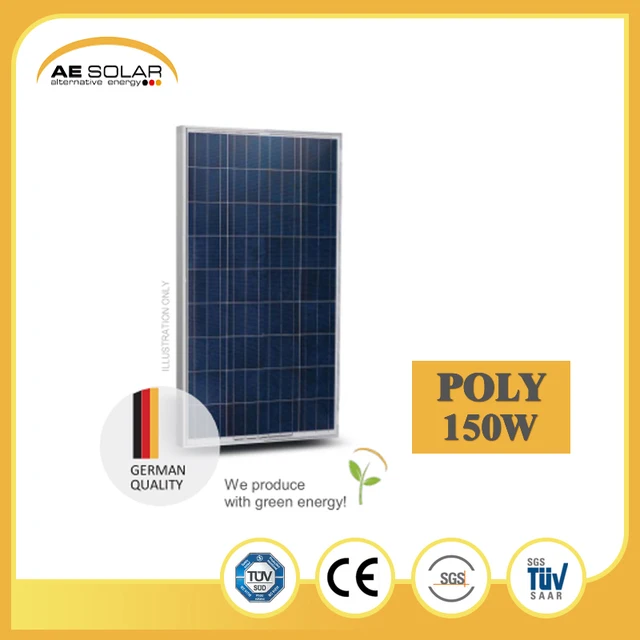 ae solar 150w-165w a grade poly solar pv panel