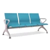 Factory direct airport clinic hospital 3 seat PU waiting seating bench link chair