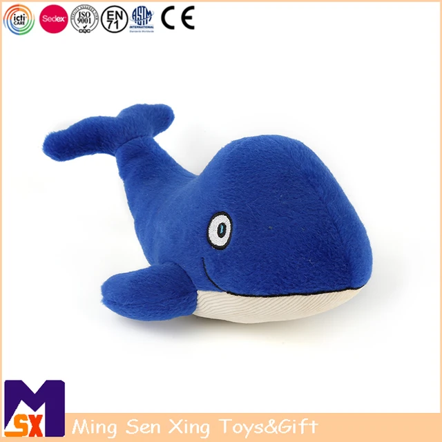 custom soft stuffed plush sea animal toys blue whale toy