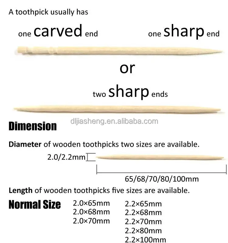 toothpick size