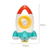 Fountain Rocket Pool Toy Interactive Water Stomp Rockets Kids Toys Bath-Tube Swimming Boon Bath Toys for Toddler Boys Girls EXW