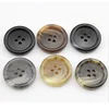 good quality 4 hole round matte sewing imitated horn polyester mens suit buttons