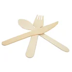 Simple style customized natural wooden spoon and fork set