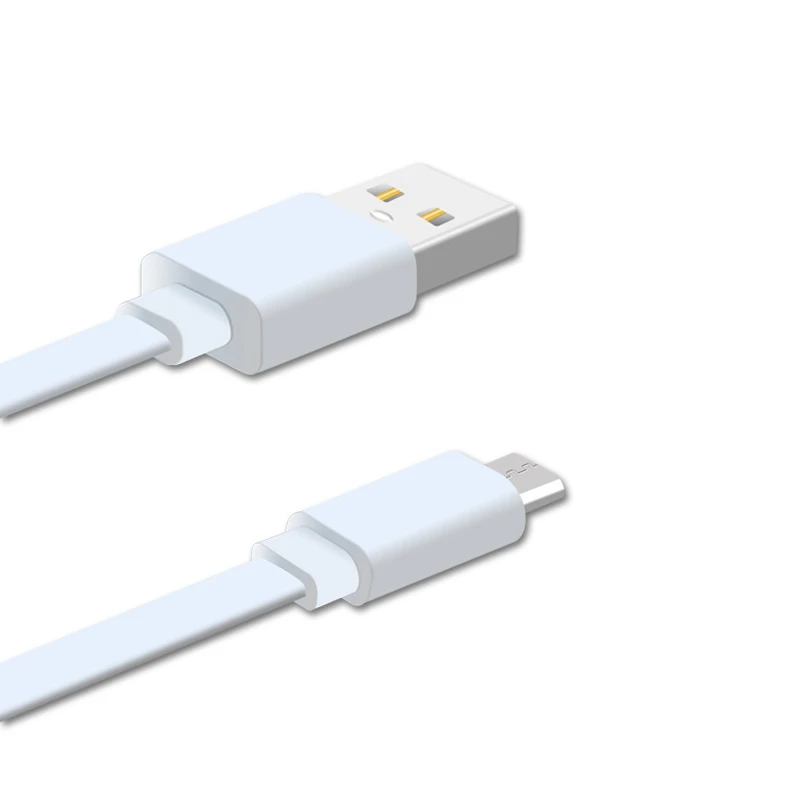 flexible flat fast charging data android phone USB charger micro USB cable - ANKUX.COM