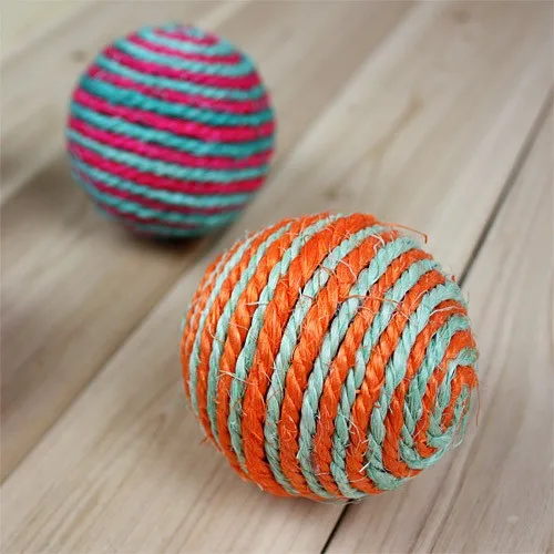 dog cat toys Natural sisal toy balls