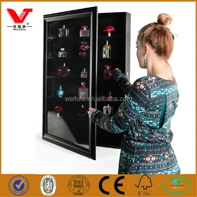 Wall Perfume Cabinets Shadow Box With Glass Door For Valuables Buy Wall Perfume Cabinets Shadow Box Perfume Cabinets Product On Alibaba Com