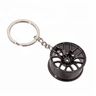 2018 Automotive Turbo Keychain Car Part Model Turbine Turbocharger Key Chain Ring Keyring