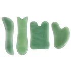 Wholesale green aventurine jade gua sha tool set for body massage