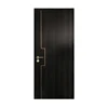 Simple design paint free wooden door with aluminum black melamine interior doors
