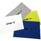 2019 thick customized quick drying microfiber cleaning cloth with silk screen printing