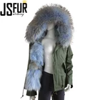 wholesale fashion women hoodie coat ladies winter hooded raccoon fur jacket coats women