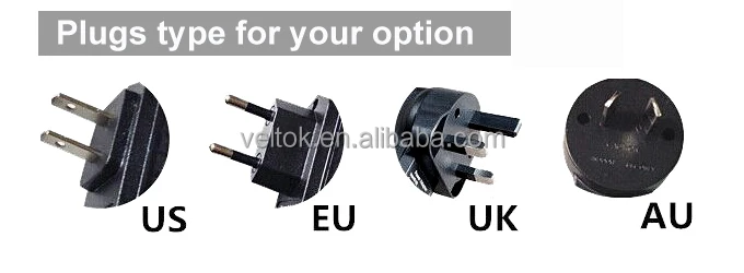 power adapter 5V 1000mA EU UK US AU Plug CE FCC