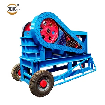 Mobile Small Portable Gold Rock Stone Mini Diesel Engine Jaw Crusher Machine Price For Sale
