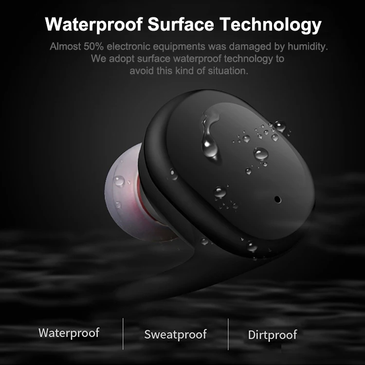 Made in china OEM Portable Stereo Sports Wireless Earbuds TWS V4.1 Blue tooth Speaker with hands-free - ANKUX.COM