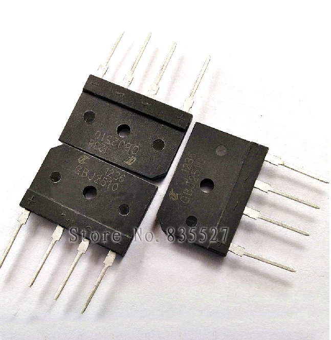 10PCS/LOT Rectifier bridge GBJ2510 25A / 1000V Bridge Rectifier flat bridge