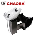 Hair Salon Shampoo Chairs Washing Unit With Ceramic Basin
