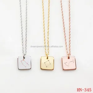 personalized gift necklace jewelry female taurus zodiac zodiac