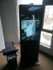 Floor standing 43 totem photo booth with touch screen for interactive picture sharing