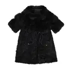 2019 Yiwu New Design 1 Color Women Warm 1/2 Real Mongolian Fur 1/2 Real Fox Fur Coat