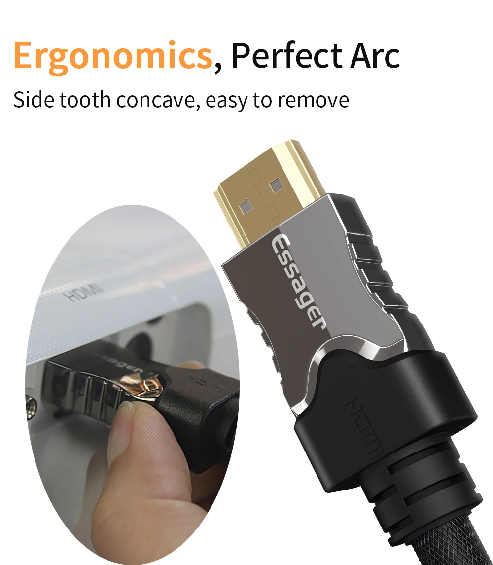 Wholesale Video Cable 4k 3D Cable for HDTV LCD Laptop PS4 Projector Computer 1m 2m 3m 5m 8m 10m - ANKUX.COM