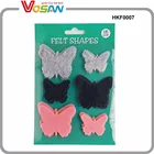 2017 New Hot China Product Fabric DIY Felt Shapes Butterfly Decorations Cheap Handmade Wholesale