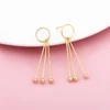 2019 New 14k Gold Plated Bar and Bead Simple Earring Making Supplies