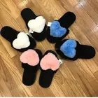 Custom real fur slippers/fur slides slippers/fur sandals