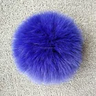Cute pink fashion fox fur ball keychain/ornaments for ladies hats & bags&garments