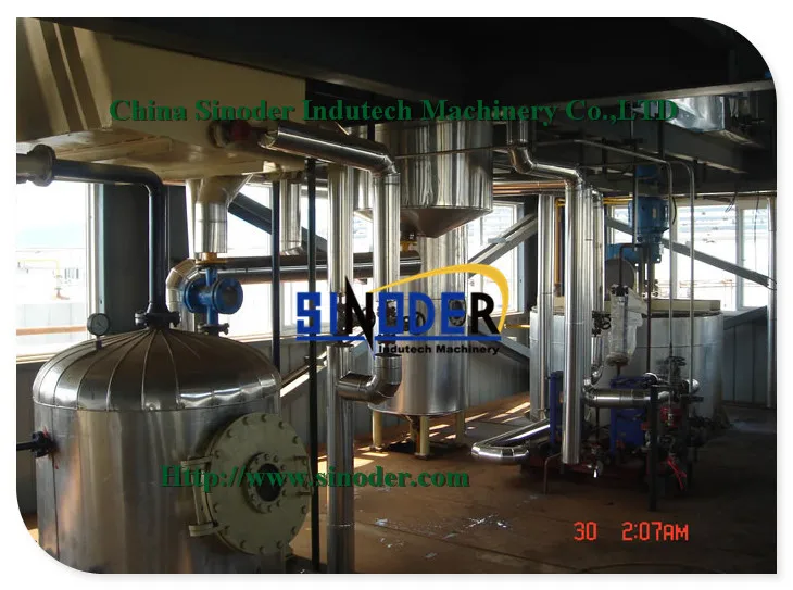 SINODER Edible Cooking Oil Refinery Plant sunflower seed soy crude palm oil corn oil production line