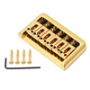 6 String Electric Guitar Bridge Hard Tail Top Load Fixed Hard Tail Parts Gold