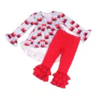 Baby clothes children spring boutique outfits heart top pant sets valentines day girls outfits kids clothing