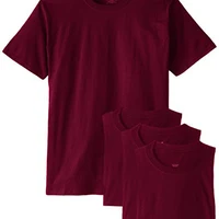 Maroon T Shirt Garment Dye Summer