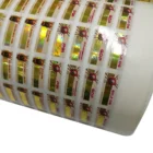 Custom Anti- counterfeiting 3d rolled hologram overlays seals sticker