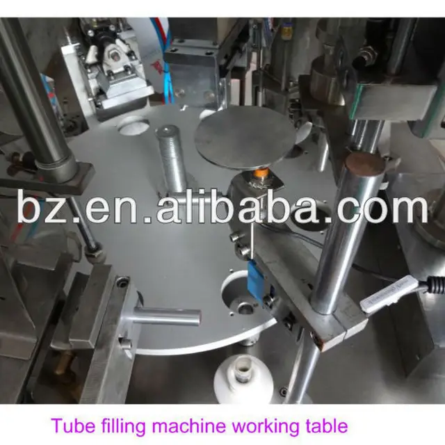 semi-automatic rotary filling and sealing machine for cosmetics toothpaste lotion cream