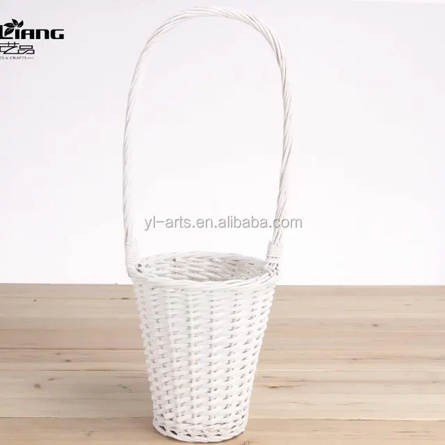 natural white willow basket easter day wicker gift basket