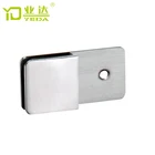 Square 180 degree stamping bathroom glass clip stainless steel shower hinge